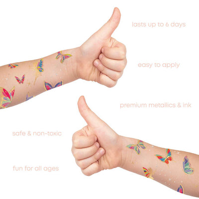 BUTTERFLY GARDEN | Kids butterfly party temporary tattoos
