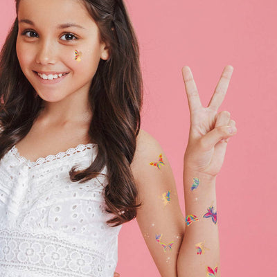 BUTTERFLY GARDEN | Kids butterfly party temporary tattoos