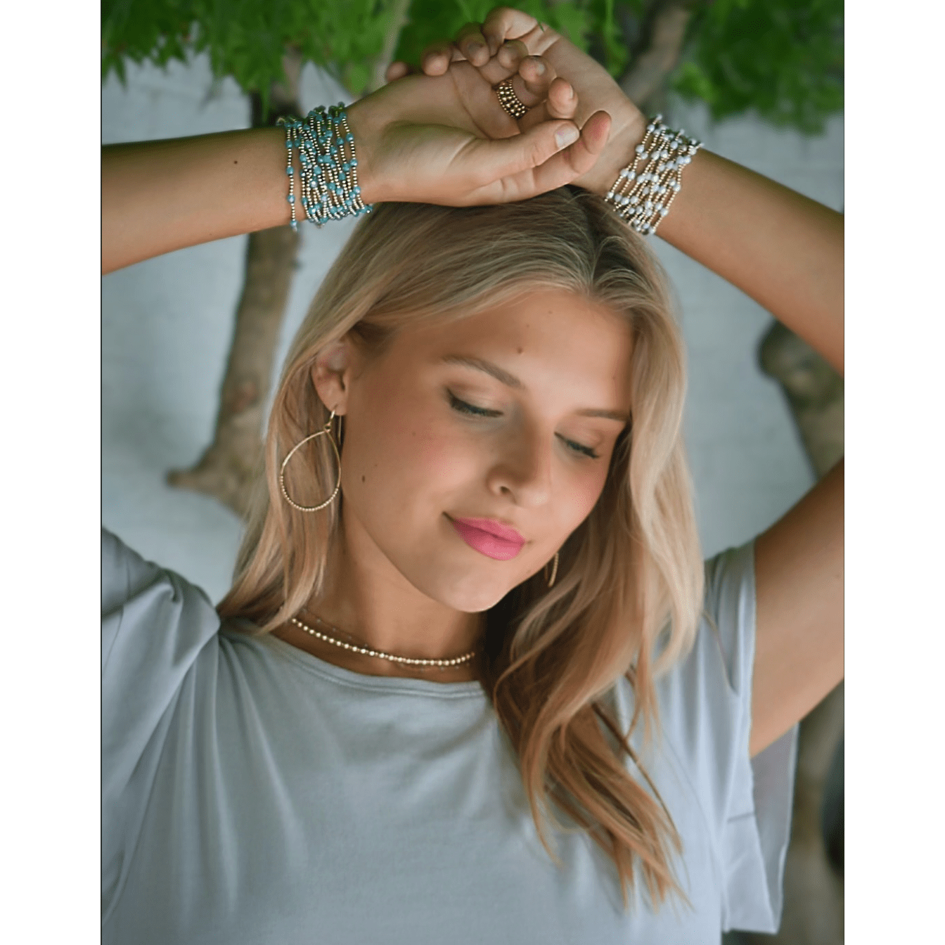 The Key West Bracelet in Light Pink