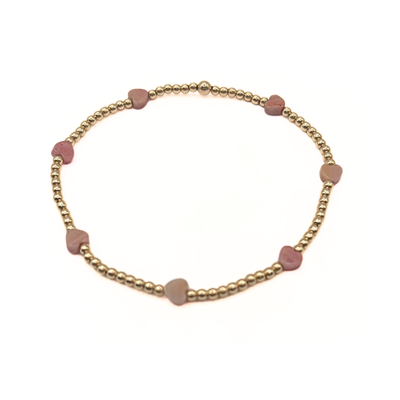 The Love Bracelet in Lilac Natural Stone