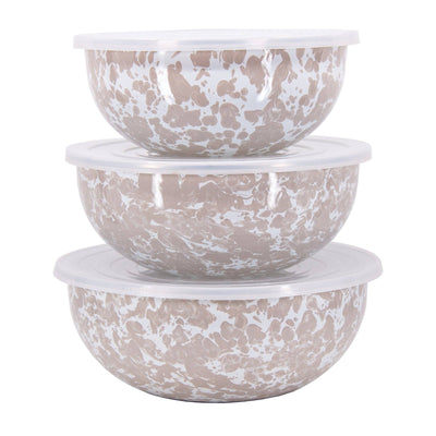 Taupe Swirl Mixing Bowls
