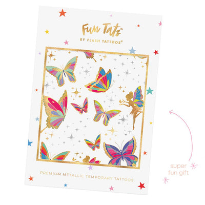 BUTTERFLY GARDEN | Kids butterfly party temporary tattoos