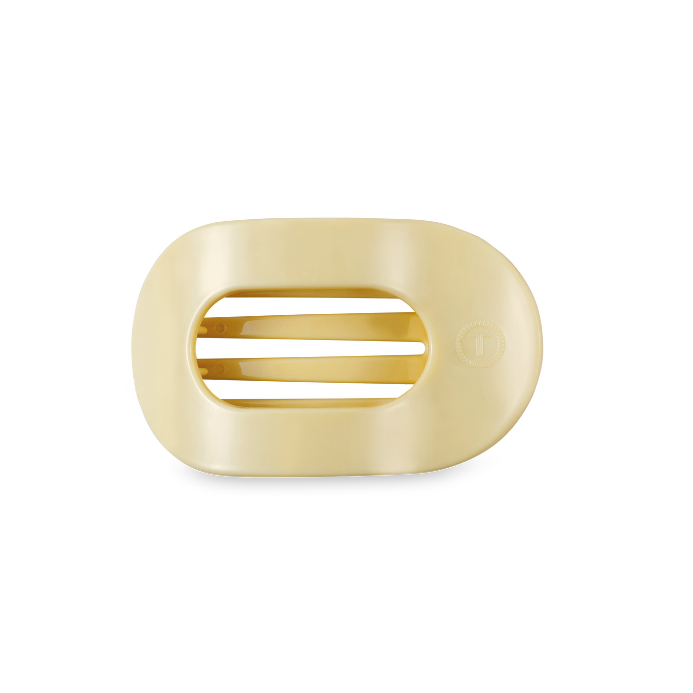 Flat Round Hair Clip | Small | Butter Yellow