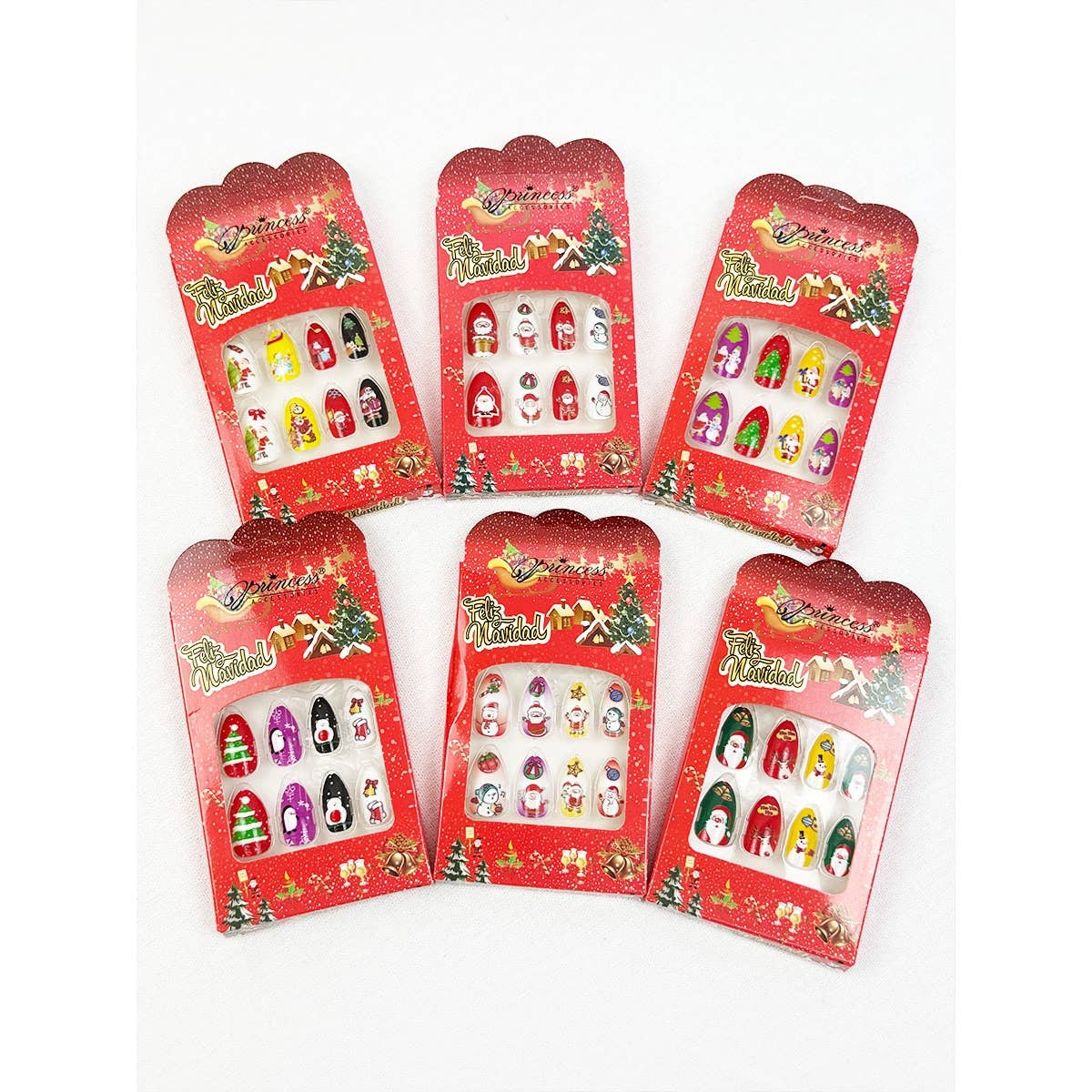 Christmas Theme Fancy Press On  Nails Set