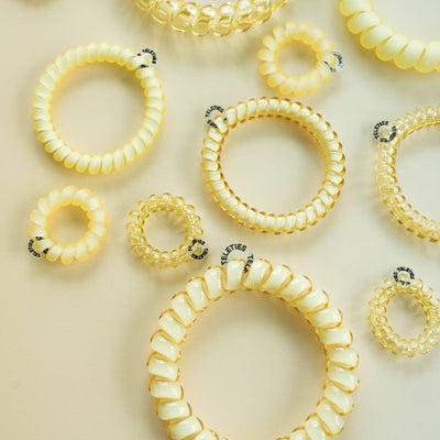 Spiral Hair Coils | Tiny | Butter Yellow Hair Ties