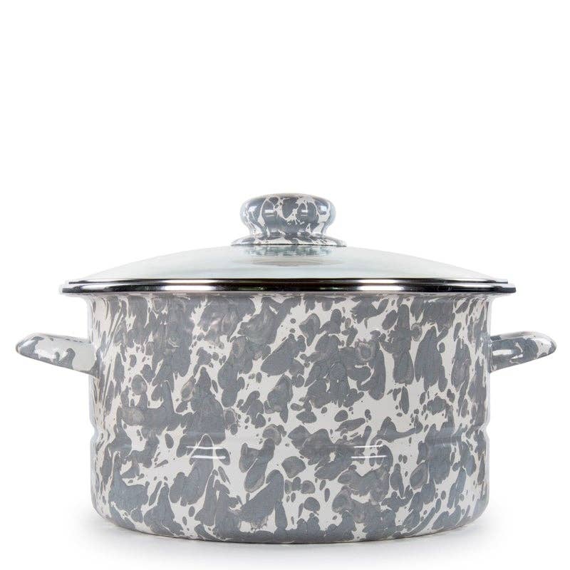 Grey Swirl 6 qt Stock Pot