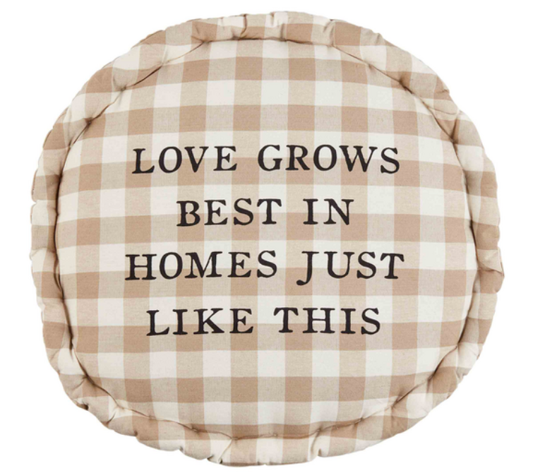 Love Home Round Pillow