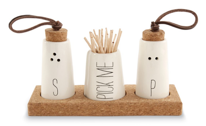 Salt, Pepper & Toothpick Holder Set