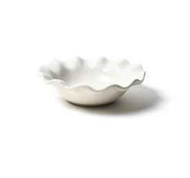 Signature White Ruffle Flare Small Bowl