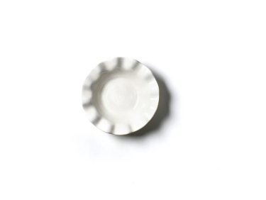Signature White Ruffle Flare Small Bowl