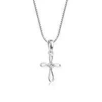 Sterling Silver Girls Cross Necklace