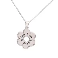 I am A Child of God Daisy Necklace