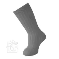 Ribbed Cotton Knee Socks