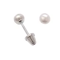 White Pearl Earrings