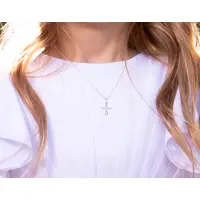 Sterling Silver Girls Cross Necklace